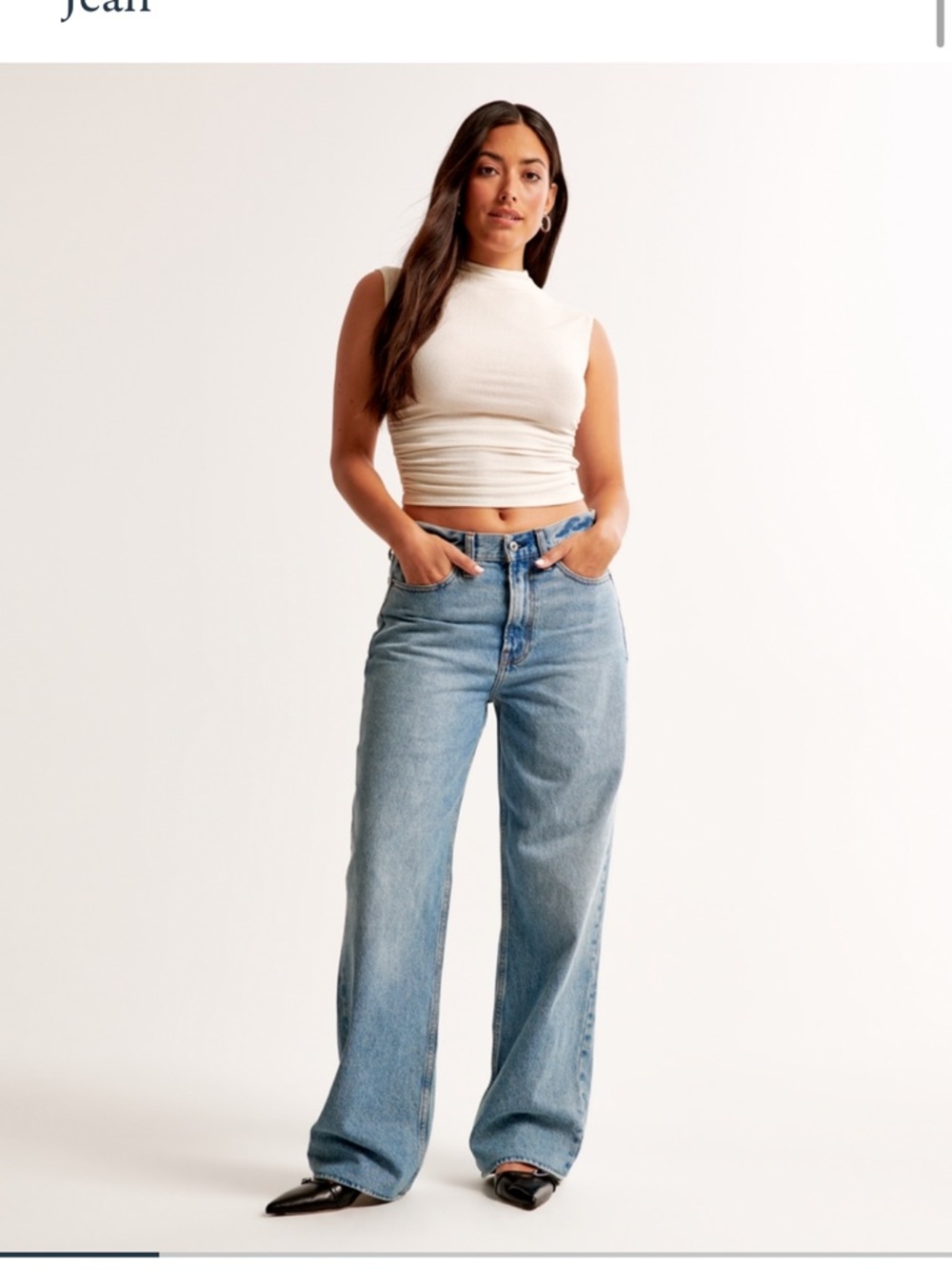Abercrombie midrise slouchy jeans curve love - Picture 5 of 6